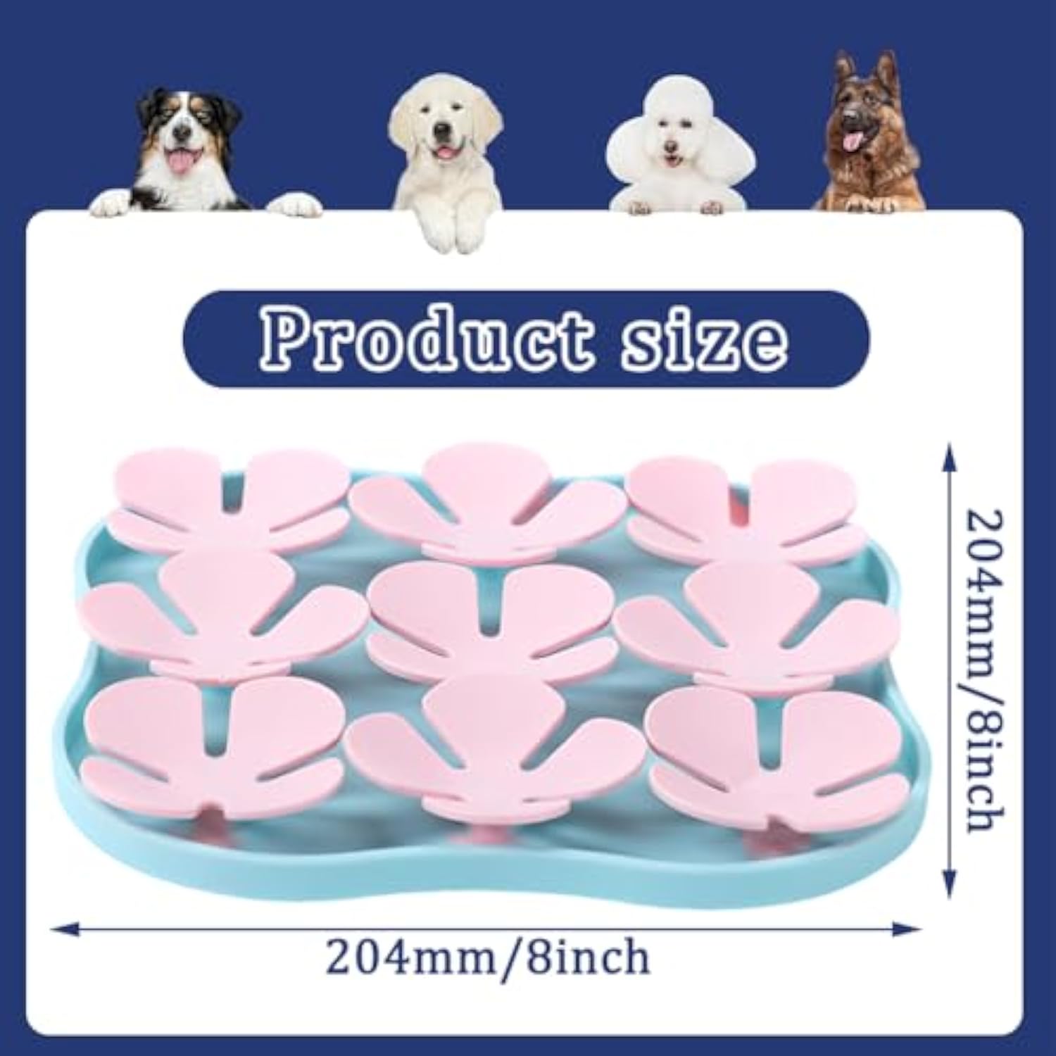 Pet Lick Mat with Suction Cup – Anxiety Relief & Slow Feeder